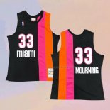 Camiseta Miami Floridians Alonzo Mourning NO 33 Hardwood Classics Throwback Negro