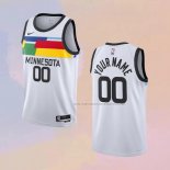 Camiseta Minnesota Timberwolves Personalizada Ciudad 2022-23 Blanco