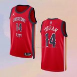 Camiseta New Orleans Pelicans Brandon Ingram NO 14 Statement 2023-24 Rojo