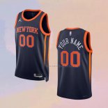 Camiseta New York Knicks Personalizada Statement 2022-23 Negro