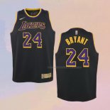 Camiseta Nino Los Angeles Lakers Kobe Bryant NO 24 Earned 2021-22 Negro