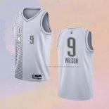 Camiseta Oklahoma City Thunder D.J. Wilson NO 9 Ciudad 2021-22 Blanco
