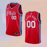 Camiseta Philadelphia 76ers Personalizada Statement Rojo