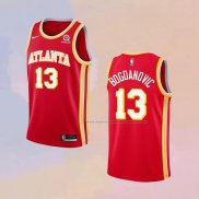 Camiseta Atlanta Hawks Bogdan Bogdanovic NO 13 Icon 2020-21 Rojo