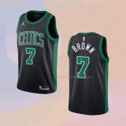 Camiseta Boston Celtics Jaylen Brown NO 7 Statement 2020-21 Negro