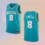Camiseta Charlotte Hornets Nick Smith JR. NO 8 Ciudad 2023-24 Verde