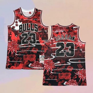Camiseta Chicago Bulls Michael Jordan NO 23 Mitchell & Ness Lunar New Year Rojo