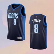 Camiseta Dallas Mavericks Josh Green NO 8 Earned 2020-21 Azul