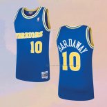 Camiseta Golden State Warriors Tim Hardaway NO 10 Mitchell & Ness 1990 Azul