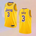 Camiseta Los Angeles Lakers Anthony Davis NO 3 Icon 2020-21 Amarillo