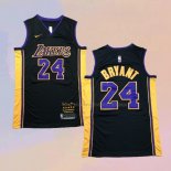 Camiseta Los Angeles Lakers Kobe Bryant NO 24 Retirement 2017-2018 Negro