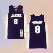 Camiseta Los Angeles Lakers Kobe Bryant NO 8 Hardwood Classics Hall Of Fame 2020 Violeta