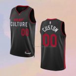Camiseta Miami Heat Personalizada Ciudad 2023-24 Negro