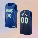 Camiseta Minnesota Timberwolves Personalizada Ciudad 2021-22 Azul