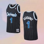 Camiseta Orlando Magic Anfernee Hardaway NO 1 Mitchell & Ness 1994-95 Negro