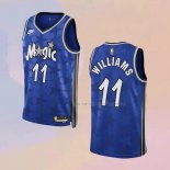 Camiseta Orlando Magic Brandon Williams NO 11 Classic 2023-24 Azul