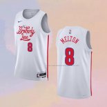 Camiseta Philadelphia 76ers De'Anthony Melton NO 8 Ciudad 2022-23 Blanco