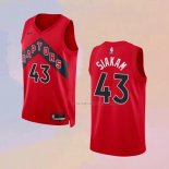 Camiseta Toronto Raptors Pascal Siakam NO 43 Icon 2022-23 Rojo