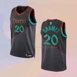 Camiseta Washington Wizards Landry Shamet NO 20 Ciudad 2023-24 Negro