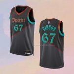 Camiseta Washington Wizards Taj Gibson NO 67 Ciudad 2023-24 Negro