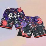 Pantalone Toronto Raptors Lunar New Year Mitchell & Ness Just Don Negro