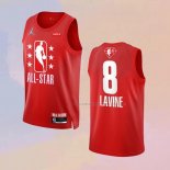 Camiseta All Star 2022 Chicago Bulls Zach LaVine NO 8 Granate