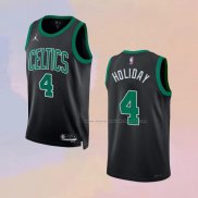 Camiseta Boston Celtics Jrue Holiday NO 4 Statement 2022-23 Negro