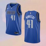 Camiseta Dallas Mavericks Dirk Nowitzki NO 41 Icon Azul