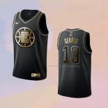 Camiseta Golden Edition Los Angeles Clippers Paul George NO 13 Negro