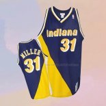 Camiseta Indiana Pacers Reggie Miller NO 31 Retro Azul Amarillo