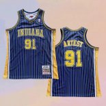 Camiseta Indiana Pacers Ron Artest NO 91 Mitchell & Ness 2003-04 Azul