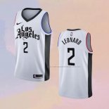 Camiseta Los Angeles Clippers Kawhi Leonard NO 2 Ciudad 2019-20 Blanco