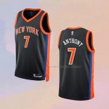 Camiseta New York Knicks Carmelo Anthony NO 7 Ciudad 2022-23 Negro