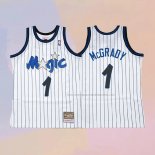 Camiseta Orlando Magic Tracy McGrady NO 1 Hardwood Classics Throwback Blanco