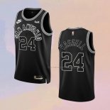 Camiseta San Antonio Spurs Devin Vassell NO 24 Classic 2022-23 Negro