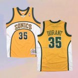 Camiseta Seattle SuperSonics Kevin Durant NO 35 Mitchell & Ness 2007-08 Amarillo