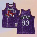Camiseta Toronto Raptors Bape NO 93 Hardwood Classic Violeta