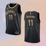 Camiseta Toronto Raptors Joe Wieskamp NO 11 Ciudad 2022-23 Negro