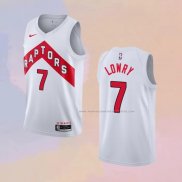 Camiseta Toronto Raptors Kyle Lowry NO 7 Association 2020-21 Blanco