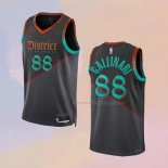 Camiseta Washington Wizards Danilo Gallinari NO 88 Ciudad 2023-24 Negro