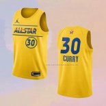 Camiseta All Star 2021 Golden State Warriors Stephen Curry NO 30 Oro