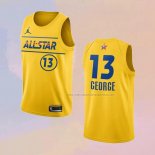 Camiseta All Star 2021 Los Angeles Clippers Paul George NO 13 Oro