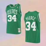 Camiseta Boston Celtics Paul Pierce NO 34 Hardwood Classics Throwback Verde2