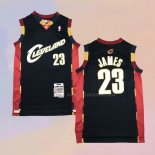 Camiseta Cleveland Cavaliers LeBron James NO 23 Mitchell & Ness 2008-09 Negro