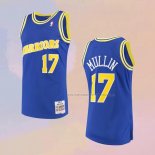 Camiseta Golden State Warriors Chris Mullin NO 17 Mitchell & Ness 1993-94 Azul