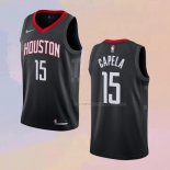 Camiseta Houston Rockets Clint Capela NO 15 Statement Negro