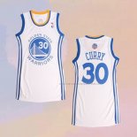 Camiseta Mujer Golden State Warriors Stephen Curry NO 30 Icon Blanco