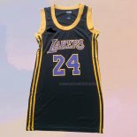 Camiseta Mujer Los Angeles Lakers Kobe Bryant NO 24 Negro2
