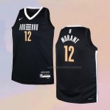 Camiseta Nino Memphis Grizzlies Ja Morant NO 12 Ciudad 2023-24 Negro