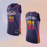 Camiseta Phoenix Suns Keita Bates-Diop NO 21 Ciudad Autentico 2023-24 Violeta